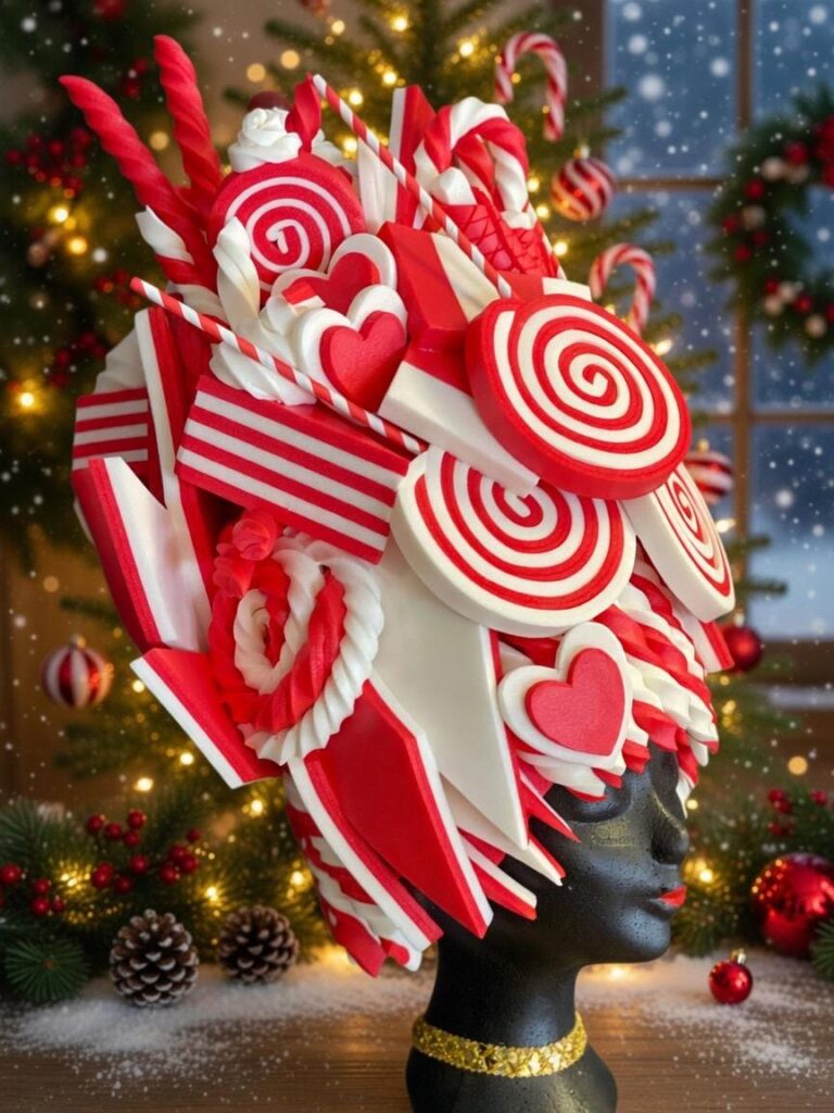 Schuim pruik CHRISTMAS CANDY